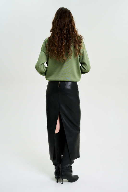 Юбка миди из экокожи FW 24/25